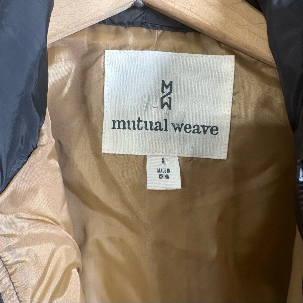 Mutual Weave Quilted Puffer Vest Mens Green Zip Lightweight Outdoor Casual S - Picture 2 of 9